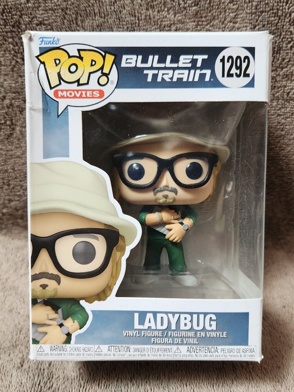 FUNKO POP! Movies - LADYBUG Bullet Train #1292 - NEW NIB